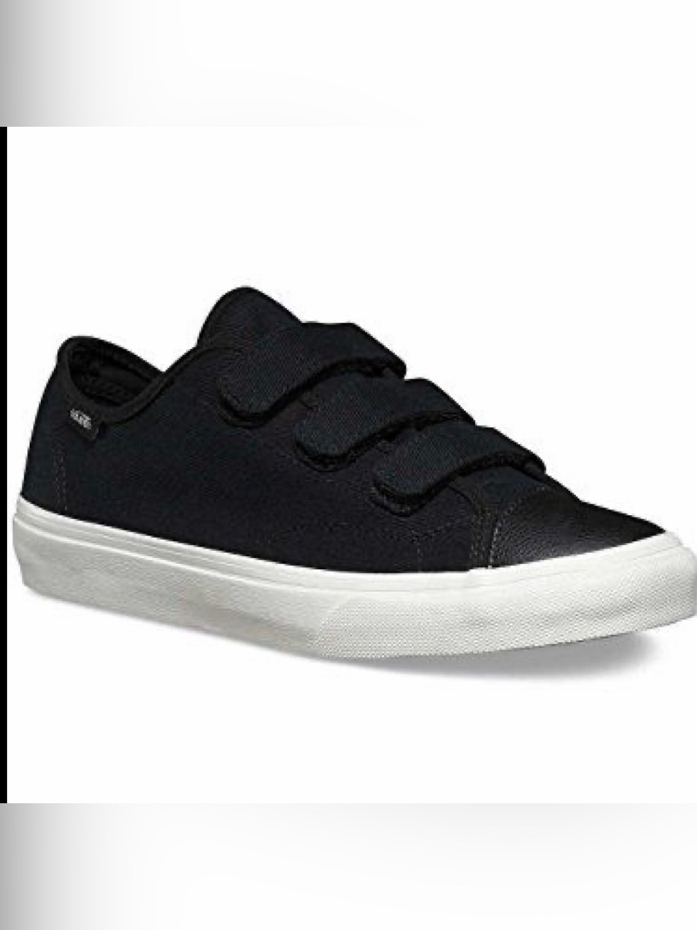Vans Prison Issue#23 Black White Canvas/Suede construction 3 Straps Sneakers 8.5
